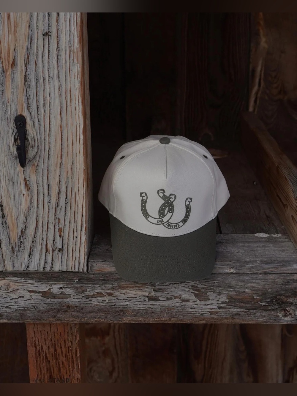 One Twelves LUCKY GREEN HERITAGE CANVAS TRUCKER HAT